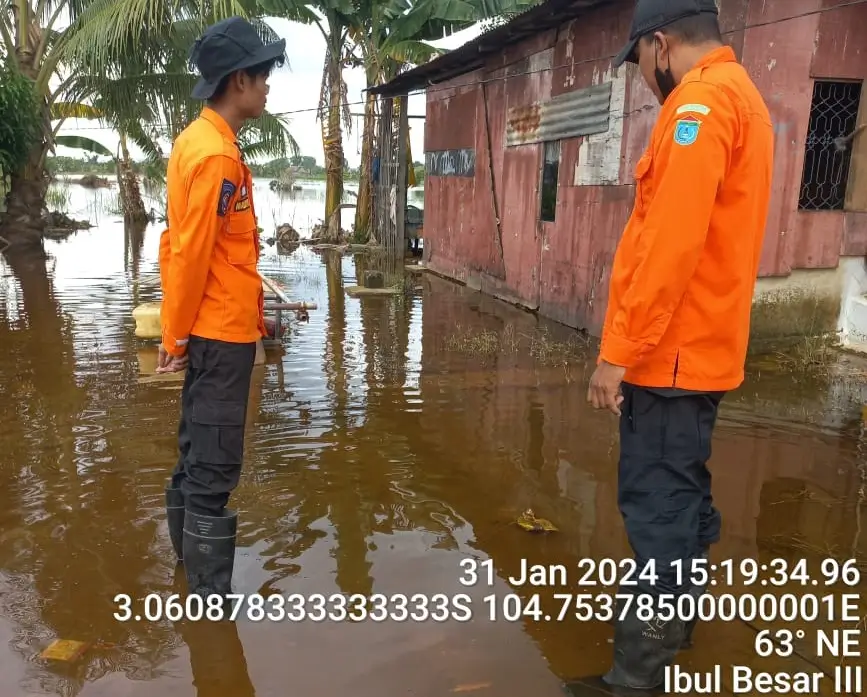 Banjir Genangi Tiga Desa di Kabupaten Ogan Ilir
